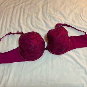 Cacique Magenta Lace Bra